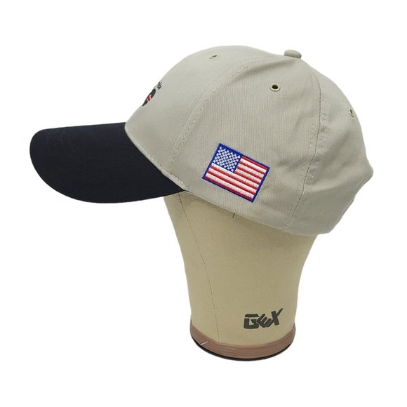 RSC Rental Services Adjustable Slide Cap Trucker Hat Khaki Black ProCorp Images - Picture 6 of 10